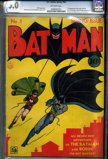 batman #1 cgc 5.0 unrestored