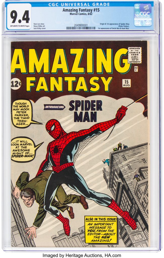 Amazing Fantasy 15 Cgc 94 Sells For 795000 Its All Just Comics 