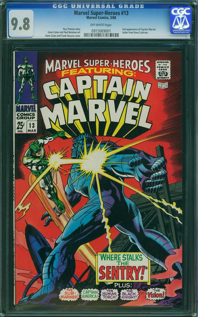 Single Highest Graded Marvel Super-Heroes #13, First Appearance of ...